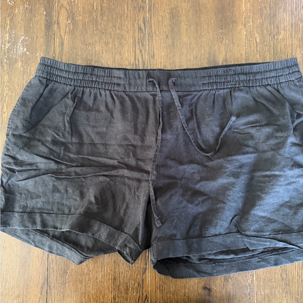 Old Navy Black Athletic Lounge Shorts with Drawstring